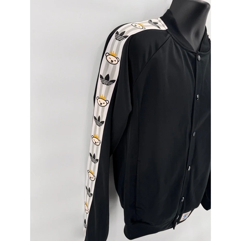 Adidas Originals x Nigo Crown Bear Track Jacket Black Gold 25th Anniversary Rare